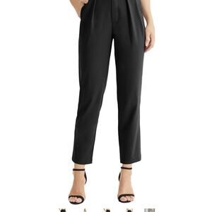 NEW VQW Pants Women 35 Black Workwear High Rise Capsule Academia Career Minimal
